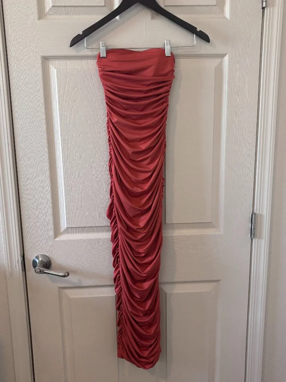 Oh Polly | Dresses | Oh Polly Ruched Strapless Maxi Dress Coral Orange Bodycon Size | Poshmark Oh Polly | Dresses | Oh Polly Ruched Strapless Maxi Dress Coral Orange Bodycon Size | Poshmark